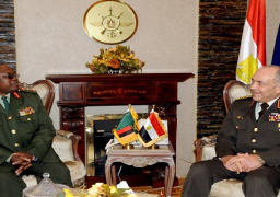 الفريق محمود حجازى يستقبل رئيس أركان القوات المسلحة لجمهورية زامبيا
