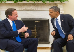 اوباما يبحث هاتفيا مع كاميرون الازمة السورية والوضع في ليبيا