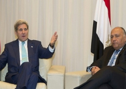 شكرى بعد لقاءه كيرى : واشنطن أكدت استعدادها لمساندة مصر