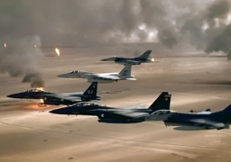 طائرات التحالف تقصف مواقع المليشيات في تعز باليمن