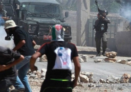 إصابات فى مواجهات بين قوات الاحتلال وفلسطينيين بمحافظة الخليل