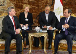 بالصور : الرئيس السيسي ونظيره المقدونى يشهدان توقيع بروتوكول تعاون فى مجال الزراعة