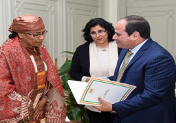 الرئيس السيسي يلتقي عائشة بومالا وزيرة خارجية جمهورية النيجر