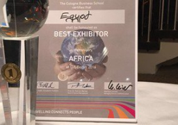 بالصور.. الجناح المصرى فى بورصة برلين يحصد جائزة “أفضل تصميم” بأفريقيا