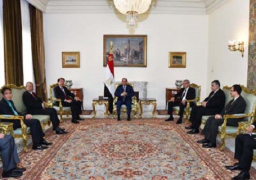 الرئيس السيسي يستقبل نائب رئيس وزراء سنغافورة