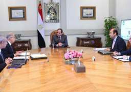 السيسى يبحث مع شريف إسماعيل ووزير الصناعة طرح مدينة الأثاث بداية مايو