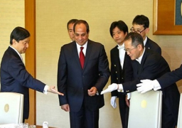 بالصور …السيسي يزور مدرسة يابانية للتعليم الأساسي