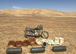 الجيش الثالث الميدانى ينجح فى ضبط مخزن للمتفجرات