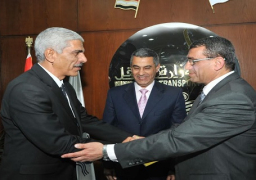 بالصور “شوشة” رئيسا للسكة الحديد وحامد يتمنى له التوفيق