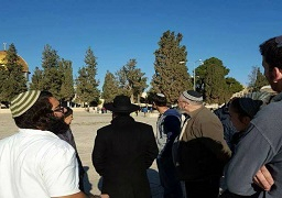 حاخام يقود اقتحاما استفزازيا جديدا للأقصى .. والاحتلال يعتقل 14 فلسطينيا بالضفة