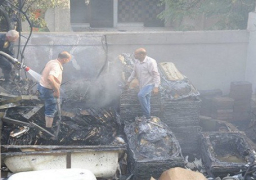 رئيس حى شرق شبرا الخيمة: إزالة أثار حريق محلات “سوق السيراميك”