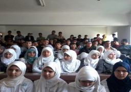 قافلة لنبذ العنف والفكر المتطرف وترسيخ قيم المواطنة في مدارس رفح