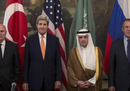 كيرى يعلن عن اجتماع روسى أمريكى حول وقف إطلاق النار فى سوريا