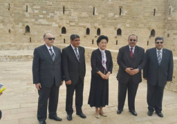 نائب رئيس الوزراء الصينى تزور قلعة قايتباى بالإسكندرية