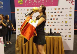 بالفيديو والصور.. نور الشربينى تتوج بلقب بطولة العالم للإسكواش بماليزيا