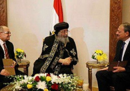 البابا تواضروس يستقبل رئيس المجلس الاعلى للقضاء والنائب العام