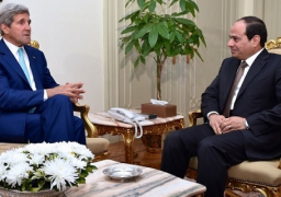 الرئيس السيسى يبحث مع كيرى اليوم العلاقات الثنائية وأوضاع المنطقة