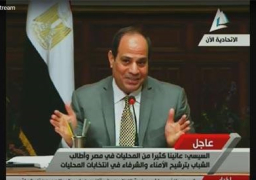 السيسي: أننا نسير في طريق ننجح فيه كل يوم أكثر مما قبله