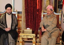 بارزاني والحكيم يؤكدان ضرورة الشراكة الوطنية لحل الأزمة السياسية بالعراق