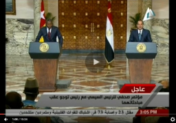 بالفيديو : السيسى ورئيس توجو يؤكدان على أهمية تعزيز التعاون لدعم التنمية ومحاربة الارهاب بأفريقيا