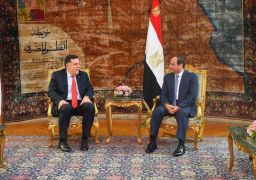 الرئيس السيسى يستقبل رئيس حكومة الوفاق الوطنى الليبى