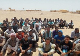 إحباط محاولة هجرة غير شرعية إلى دولة إيطاليا لـ75 شابًا من جنسيات عربية وإفريقية مختلفة قبالة سواحل البرلس بك