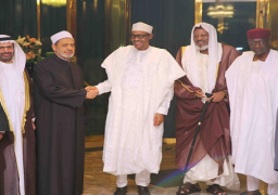 الرئيس النيجيري للإمام الأكبر:زيارة فضيلتكم فخر للنيجيريين .. ونقدر جهود الأزهر في نشر الوسطية والسلام