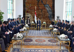 الرئيس يستقبل وزير التجارة والصناعة والطاقة بكوريا الجنوبية والوفد المرافق