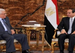 أبو مازن للسيسي: نشكر مصر على جهودها المستمرة لدعم شعبنا الفلسطينى