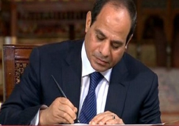 السيسي يصدر 5 قرارات جمهورية  بتنفيذ عدد من المشروعات و تنمية سيناء