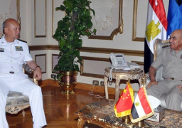 الفريق أول صدقى صبحى يلتقى قائد القوات البحرية لجيش التحرير الشعبى الصينى