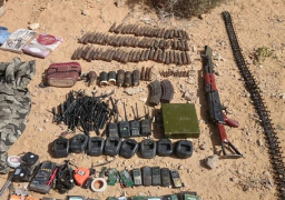 بالصور..المتحدث العسكرى: مقتل 13 إرهابيا وضبط مخزن للمتفجرات بوسط سيناء وجبل الحلال