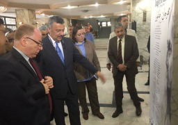 بالصور.. وزير الثقافة وسفير الهند يفتتحان معرض طاغور بدار الكتب