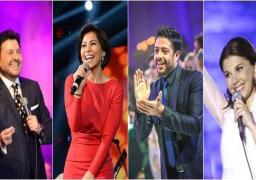 الكينج و تامر وفؤاد ونانسى و شيرين نجوم حفلات الربيع