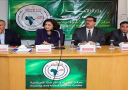 صفاء حجازي تلتقي الإعلاميين الأفارقة المشاركين بدورة تدريب الكوادر الإعلامية