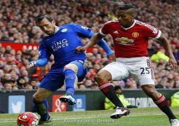 مانشستر يونايتد يؤجل تتويج ليستر سيتي بالدوري الانجليزي بعد تعادلهما