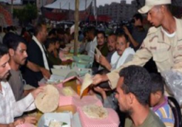 القوات المسلحة تقيم 131 مائدة إفطار رمضانية بالمناطق الاكثر احتياجا بالمحافظات