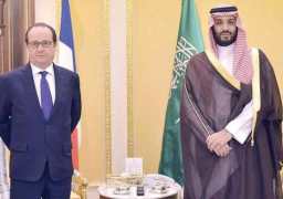 أولاند يبحث مع ولي ولي العهد السعودي الملفات الإقليمية والتعاون الثنائي