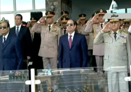 الرئيس السيسى يشهد الاحتفال بتخريج الدفعة 153 من معهد ضباط الصف المعلمين