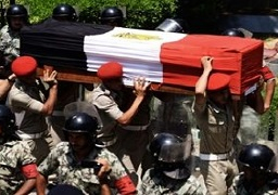 تشييع جنازة شهيد القوات المسلحة بمسقط رأسه بالقليوبية