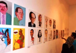 افتتاح معرض الملتقى الدولى للكاريكاتير بقصر ثقافة الإسماعيلية