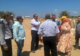 إزالة التعديات على مساحة 100 فدان بمدينة إدكو