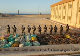 القوات البحرية تنجح فى ضبط 3طن من نبات البانجو المخدر بالبحر الأحمر