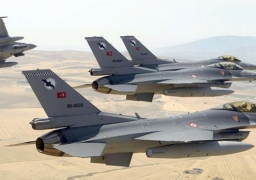 المقاتلات التركية تقصف مواقع كردية قرب جرابلس بسوريا