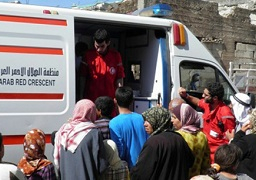 الهلال الأحمر السوري يجلي 18 حالة مرضية من بلدة مضايا المحاصرة