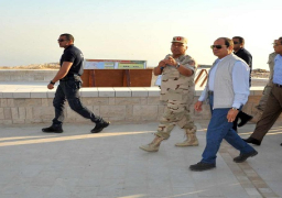 بالصور .. الرئيس السيسي يتفقد مشروع مدينة الجلالة ويؤكد أهميته لحركة الاستثمار والسياحة