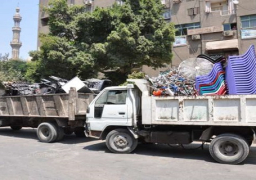 بعد تعدد شكاوي المواطنين حمله لتطهير مدينه الإعلام بالعجوزه من الإشغالات