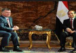 جلسة مباحثات بين الرئيس السيسي وملك الأردن لدفع العلاقات وبحث قضايا المنطقة