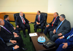 الرئيس يلتقي رئيس وزراء العراق بمقر الامم المتحدة بنيويورك