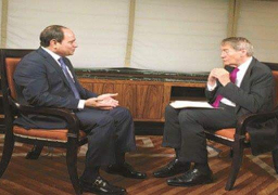 الرئيس لشبكة “بي.بي.إس” الأمريكية : استقرار مصر هو استقرار لمنطقة الشرق الأوسط